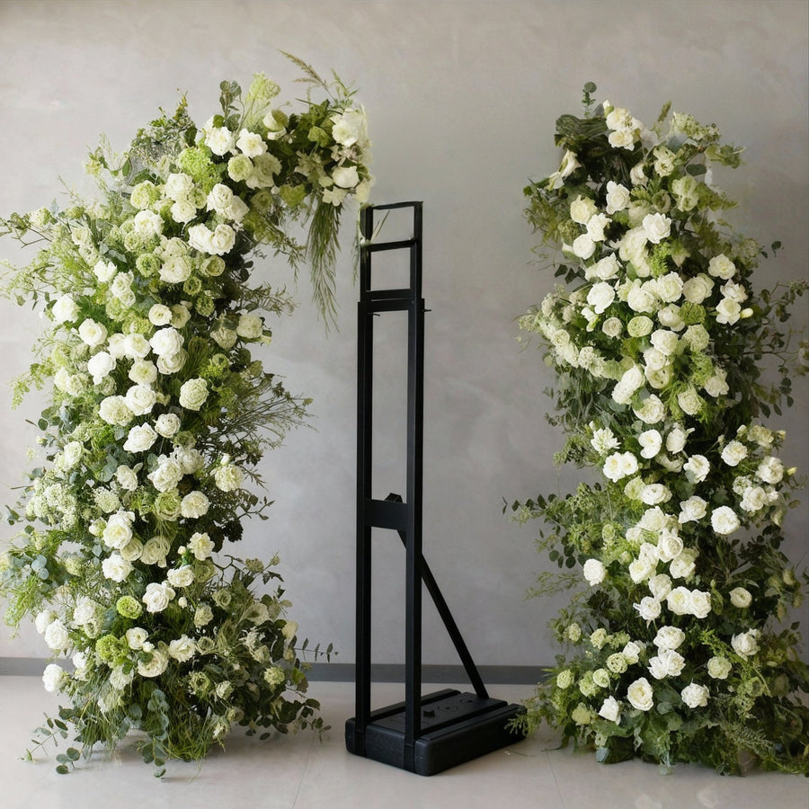 What types of artificial floral arrangements are used in hotel banquets and conference halls?
