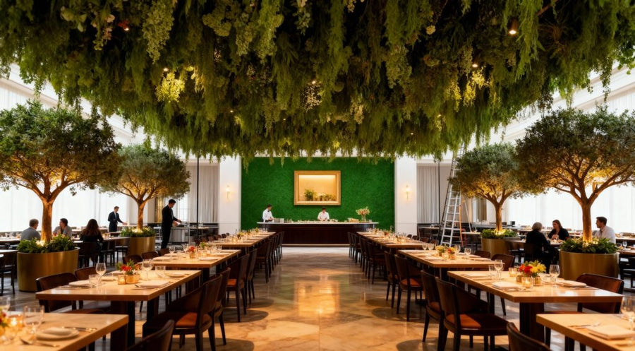 Everlasting Greenery in Restaurants: How Faux Trees & Plants Elevate the Dining Experience