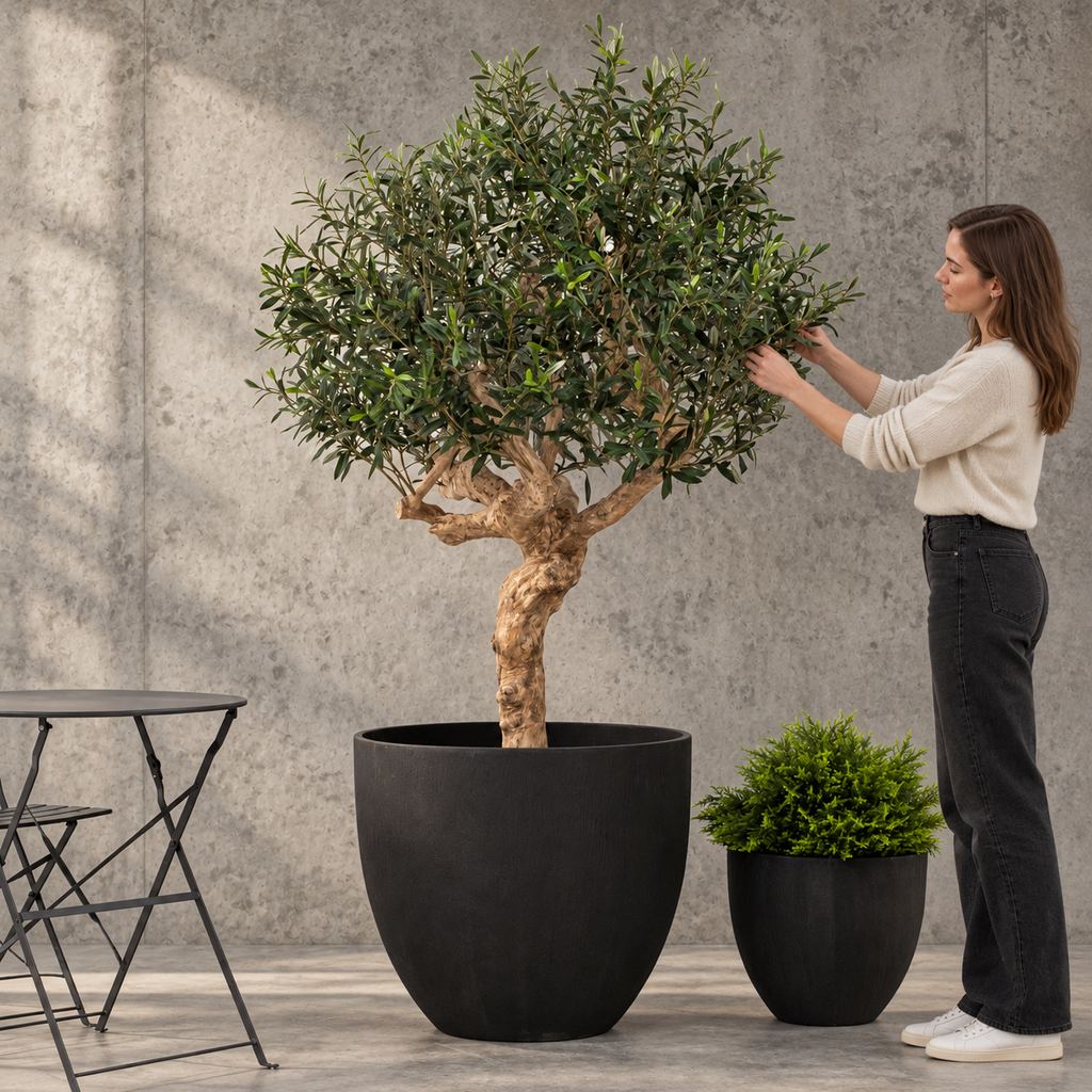 2m Artificial Olive Tree for Indoors and Out UV &FR