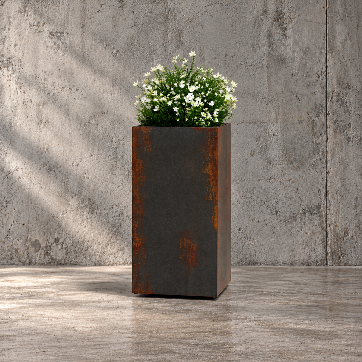 Artificial UV Baby's Breath Felton Tall Planter 100cm