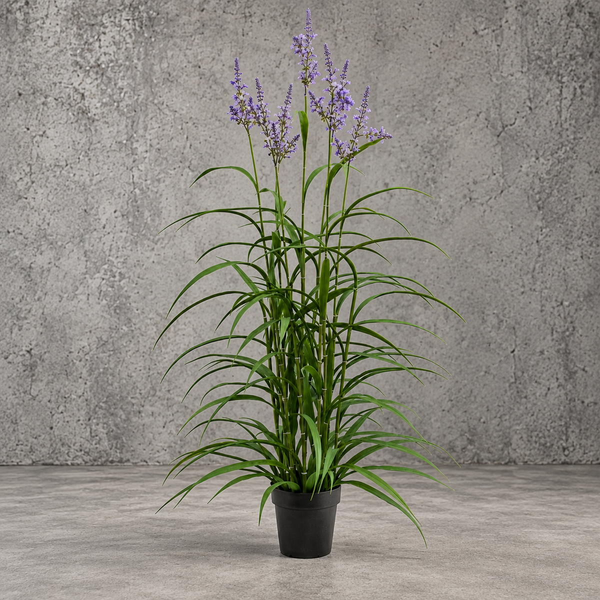 Artificial Lavender Grass in Pot – 148cm UV Resistant