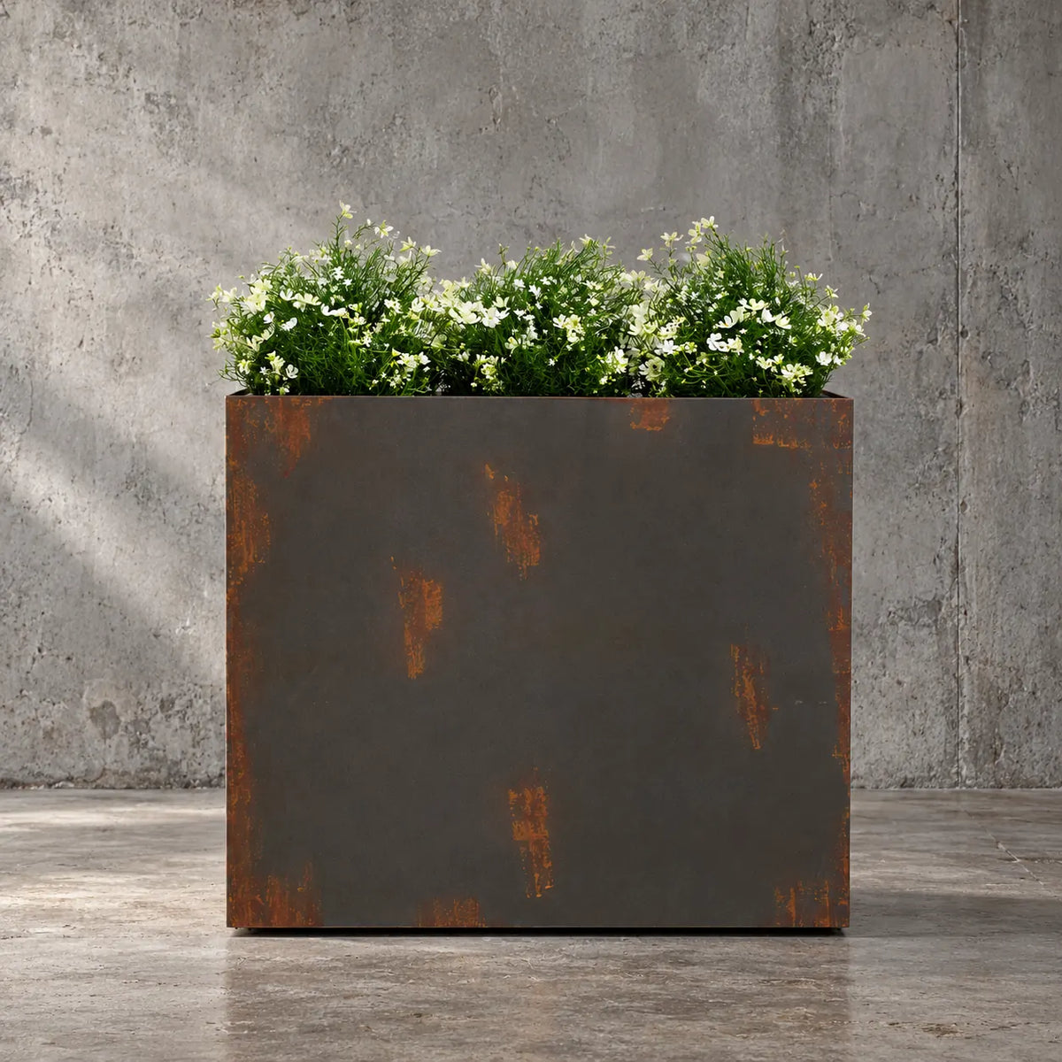Artificial UV White Baby's Breath Tall Planter 120cm