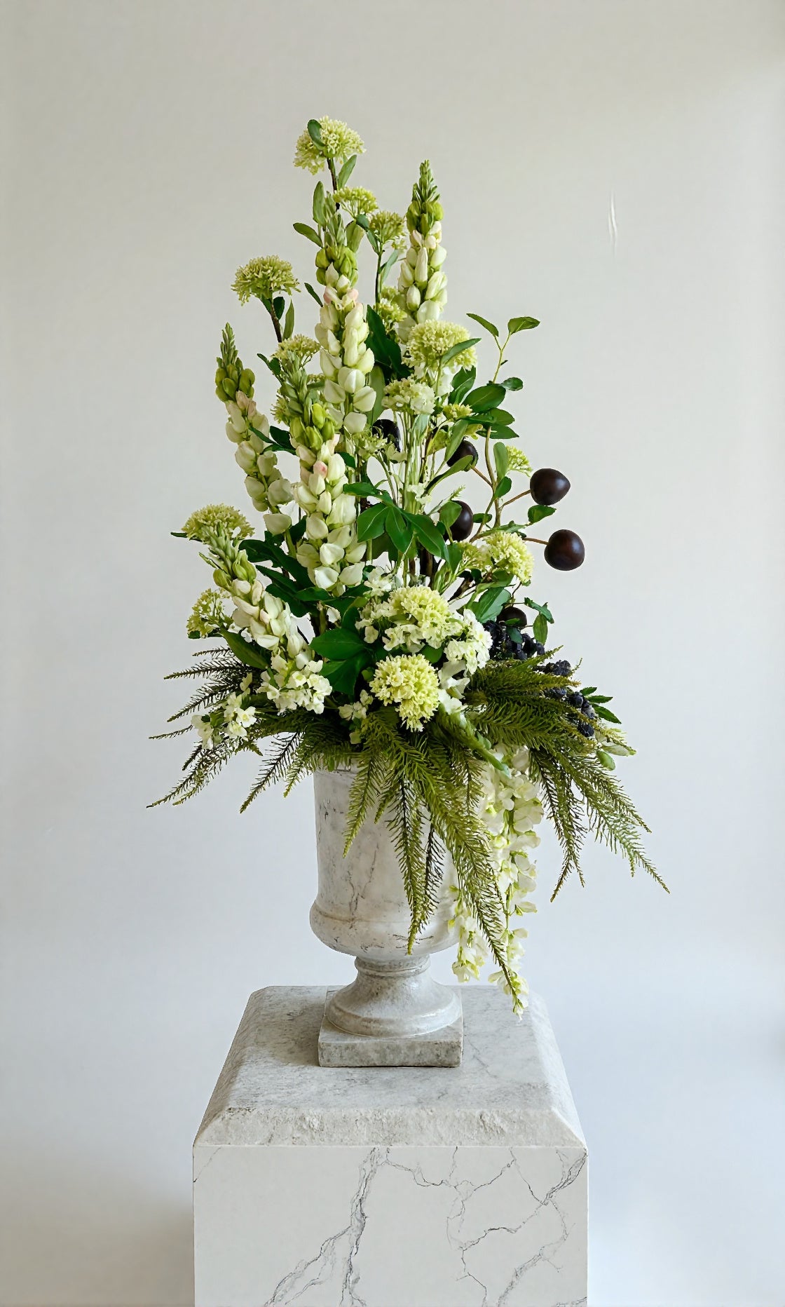 luxury-green-white-faux-floral-urn-100cm